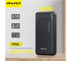 پاوربانک اوی مدل P6K، ظرفیت 20000 میلی آمپر ساعت