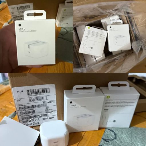 شارژر دیواری 25 وات آیفون با شماره سریال