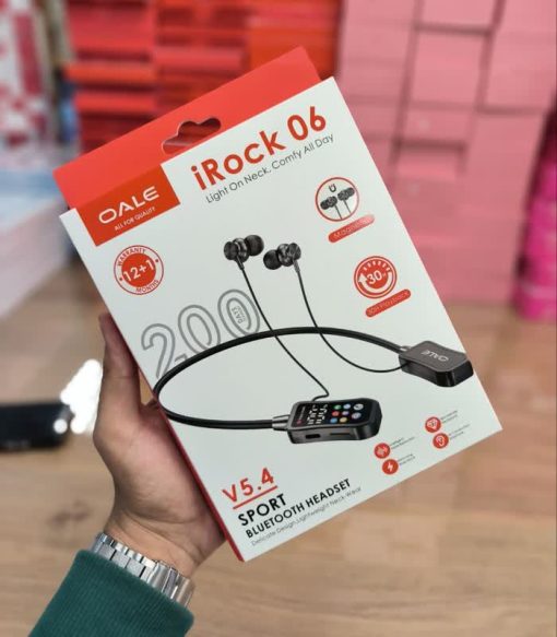 گردنی بلوتوث اورجینال OALEمدل IROCK 06